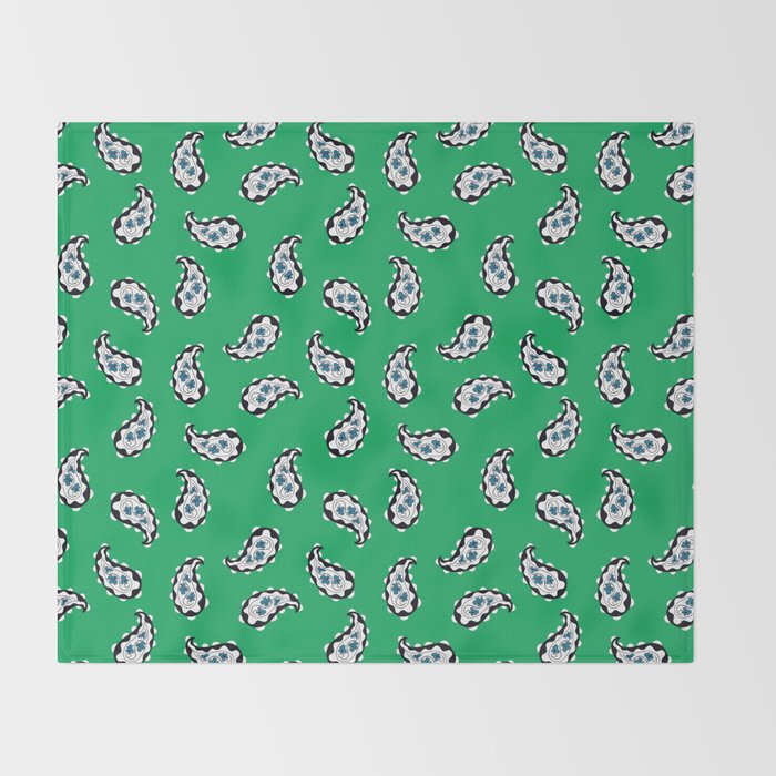 Leafy Whirls 1 Throw Blanket Gallery Image 2