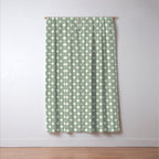 Vintage Stars XIII Sage Green Window Curtain Gallery Image 3