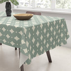 Vintage Stars XIII Sage Green Tablecloth Gallery Image 3