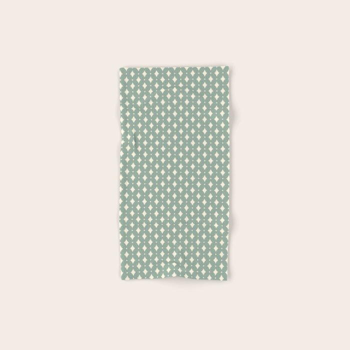 Vintage Stars XIII Sage Green Bath Towel Gallery Image 1