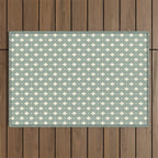 Vintage Stars XIII Sage Green Outdoor Rug Gallery Image 1