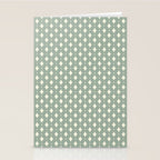 Vintage Stars XIII Sage Green Stationery Card Gallery Image 2
