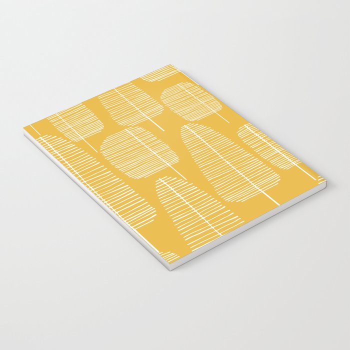 Mid Century Modern Forest Yellow Notebook Gallery Image 3
