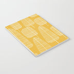 Mid Century Modern Forest Yellow Notebook Gallery Image 3