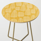 Mid Century Modern Forest Yellow Side Table Gallery Image 2