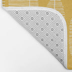 Mid Century Modern Forest Yellow Bath Mat Gallery Image 2