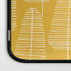 Mid Century Modern Forest Yellow Laptop Sleeve Gallery Image 3
