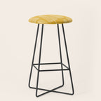 Mid Century Modern Forest Yellow Stool Gallery Image 1