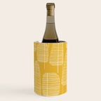 Mid Century Modern Forest Yellow Wine Chiller Gallery Image 1