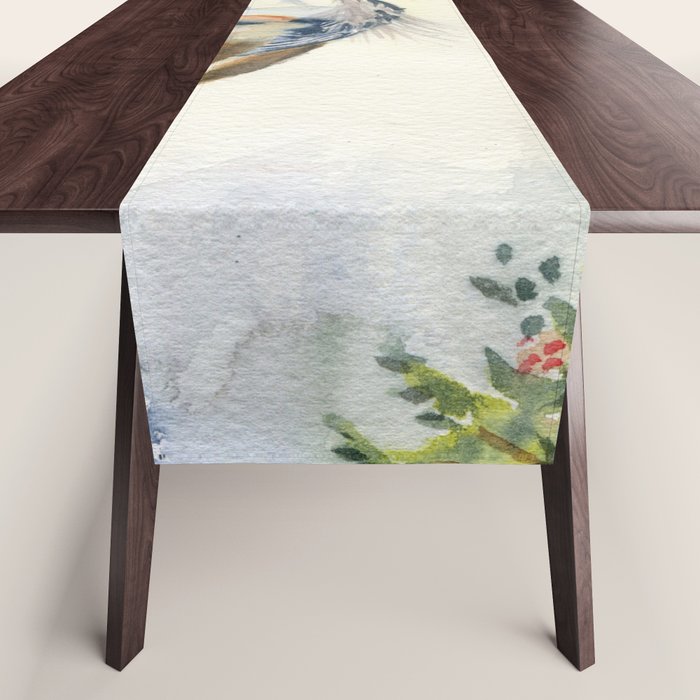 Great Blue Heron Couple Table Runner Gallery Image 1