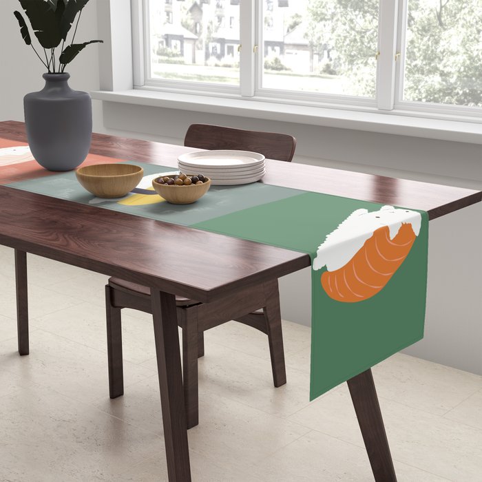 Sushi Cat 2x2 Table Runner Gallery Image 2