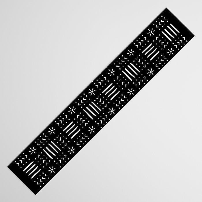 Mudcloth III (Black) Table Runner Gallery Image 3