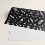 Mudcloth III (Black) Wrapping Paper Gallery Image 2