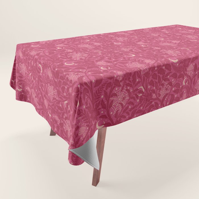 Mysterious Garden - dark pink Tablecloth Gallery Image 1