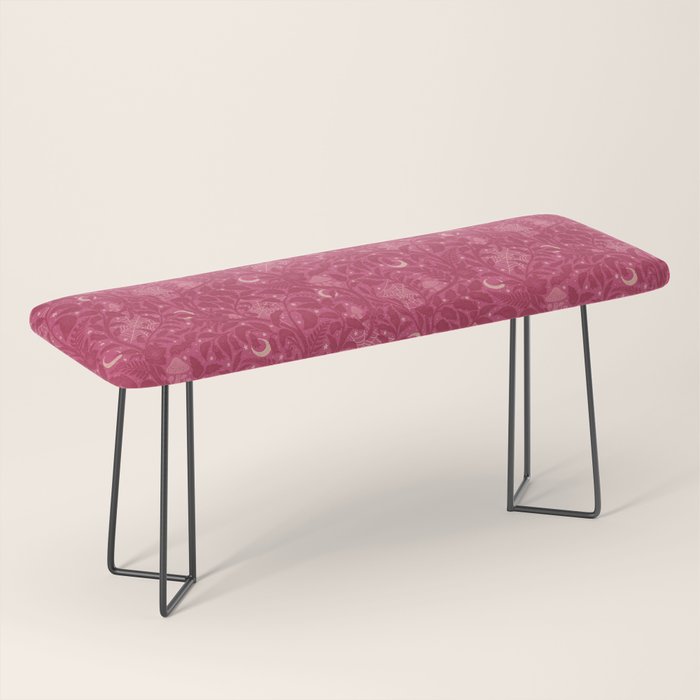 Mysterious Garden - dark pink Bench Gallery Image 1