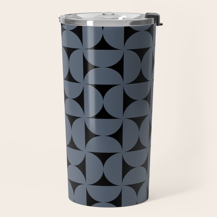 Bauhaus Mid Century Modern Geometric Pattern VIII Travel Mug Gallery Image 2