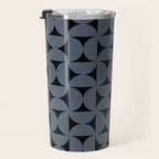 Bauhaus Mid Century Modern Geometric Pattern VIII Travel Mug Gallery Image 3