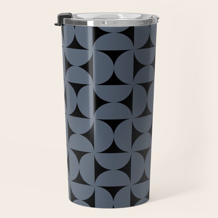 Bauhaus Mid Century Modern Geometric Pattern VIII Travel Mug Gallery Image 3
