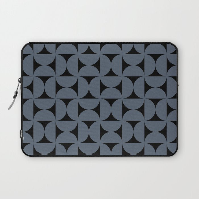 Bauhaus Mid Century Modern Geometric Pattern VIII Laptop Sleeve Gallery Image 1