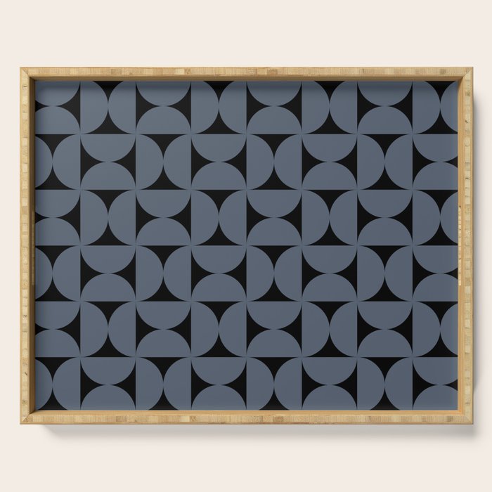 Bauhaus Mid Century Modern Geometric Pattern VIII Serving Tray Gallery Image 1