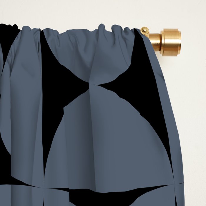 Bauhaus Mid Century Modern Geometric Pattern VIII Window Curtain Gallery Image 2