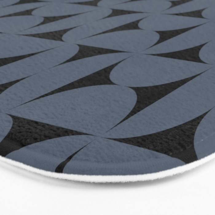 Bauhaus Mid Century Modern Geometric Pattern VIII Bath Mat Gallery Image 3