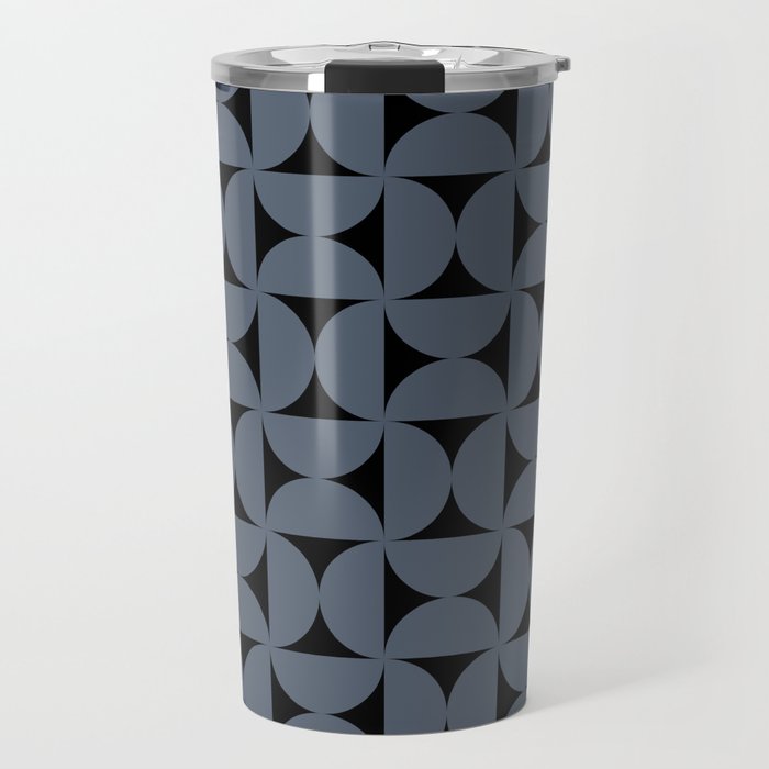 Bauhaus Mid Century Modern Geometric Pattern VIII Travel Mug Gallery Image 1