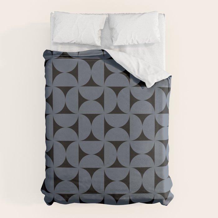 Bauhaus Mid Century Modern Geometric Pattern VIII Duvet Cover Gallery Image 6