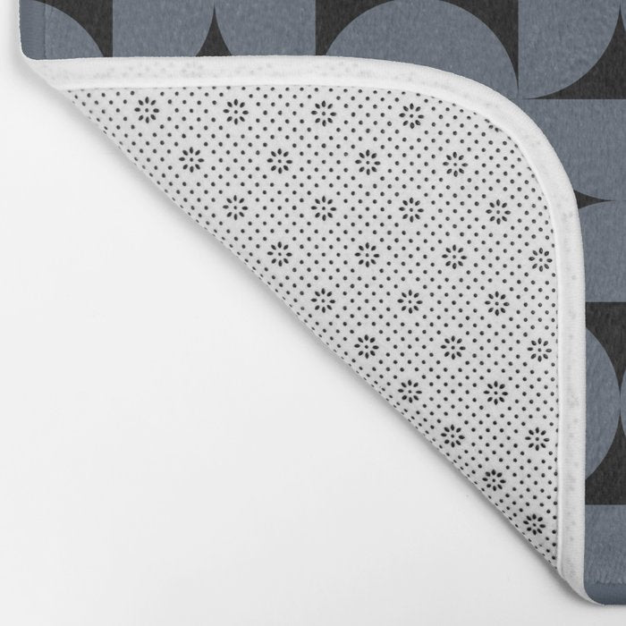 Bauhaus Mid Century Modern Geometric Pattern VIII Bath Mat Gallery Image 2