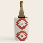 Southwestern Minimalism - Red Neutral Beige Wine Chiller Gallery Image 2