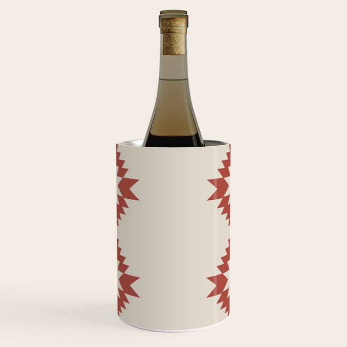 Southwestern Minimalism - Red Neutral Beige Wine Chiller Gallery Image 1