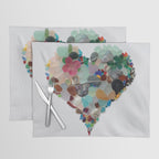 Love -  Sea Glass Heart A Unique Birthday & Fatherâs Day Gift Placemat Gallery Image 1