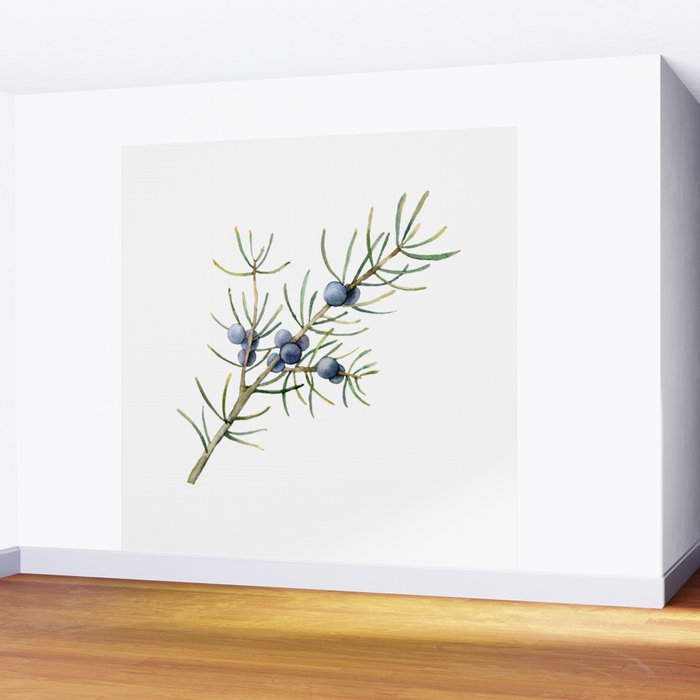 Juniper White Christmas Wall Mural Gallery Image 2