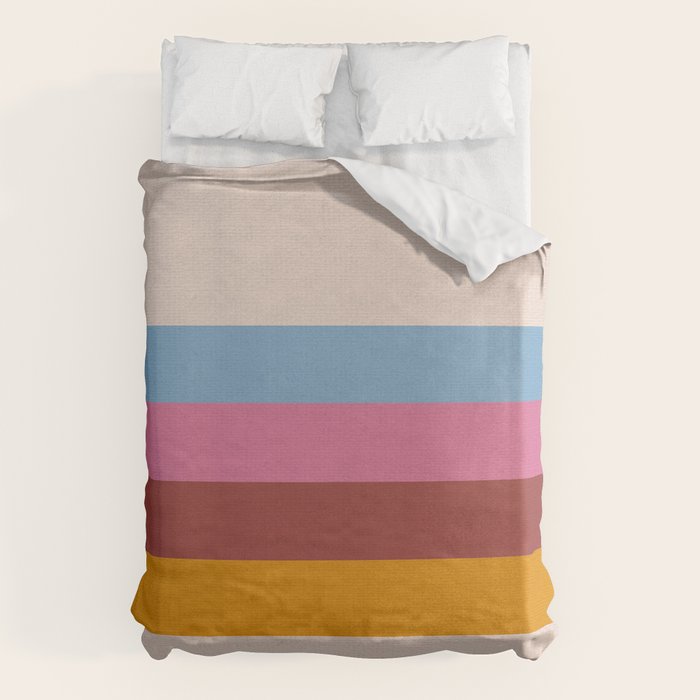Modern Abstract Rainbow Duvet Cover Gallery Image 1
