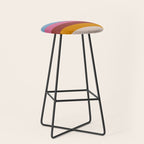 Modern Abstract Rainbow Stool Gallery Image 1