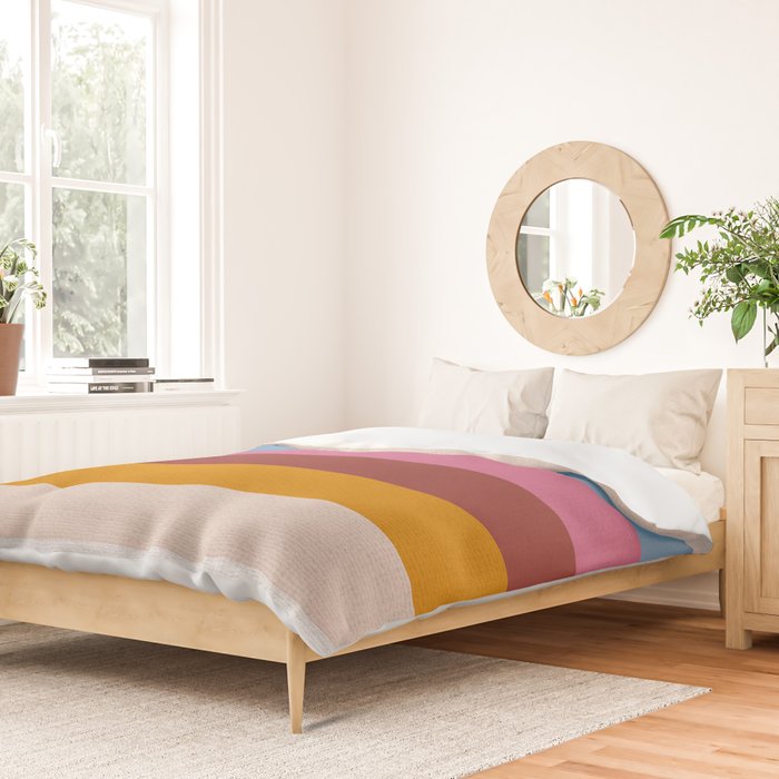 Modern Abstract Rainbow Duvet Cover Gallery Image 2