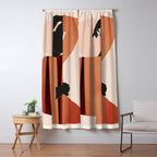 Abstract Art /Minimal Girl  5 Window Curtain Gallery Image 5