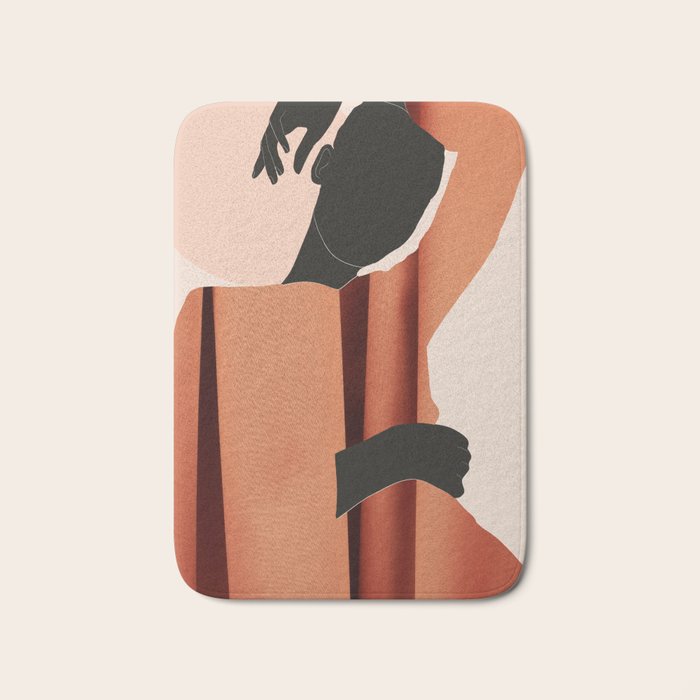 Abstract Art /Minimal Girl  5 Bath Mat Gallery Image 1