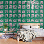 Lavender & Tropical Green: Les Fleurs | Flower Market Color Series 08 Wallpaper Gallery Image 3