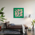 Lavender & Tropical Green: Les Fleurs | Flower Market Color Series 08 Wood Wall Art Gallery Image 2