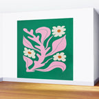 Lavender & Tropical Green: Les Fleurs | Flower Market Color Series 08 Wall Mural Gallery Image 2