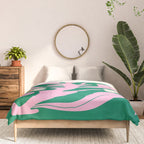 Lavender & Tropical Green: Les Fleurs | Flower Market Color Series 08 Comforter Gallery Image 3