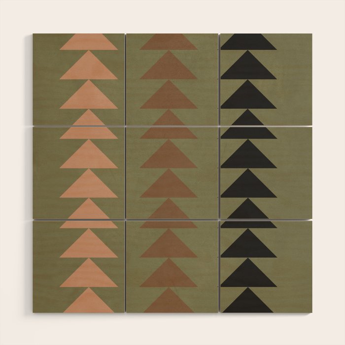 Minimal Geometric 33 Wood Wall Art Gallery Image 1