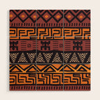 Tribal ethnic geometric pattern 021 Wood Wall Art Gallery Image 1