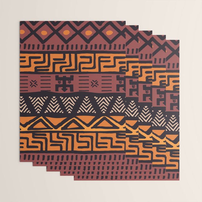 Tribal ethnic geometric pattern 021 Wrapping Paper Gallery Image 3