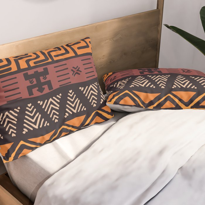 Tribal ethnic geometric pattern 021 Pillow Sham Gallery Image 2