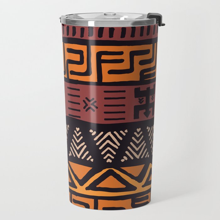 Tribal ethnic geometric pattern 021 Travel Mug Gallery Image 2
