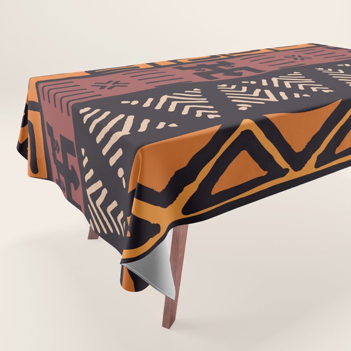 Tribal ethnic geometric pattern 021 Tablecloth Gallery Image 1