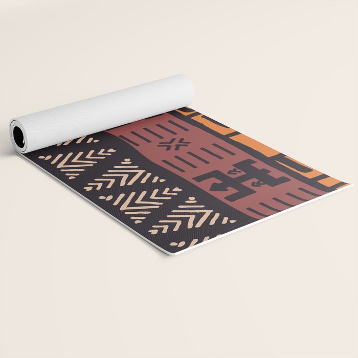 Tribal ethnic geometric pattern 021 Yoga Mat Gallery Image 2