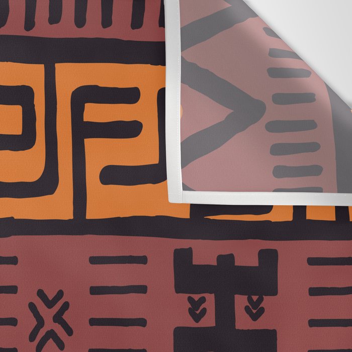 Tribal ethnic geometric pattern 021 Wall Tapestry Gallery Image 3